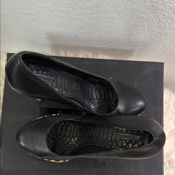 Matiko Black and Brown High Heels - Picture 2 of 3